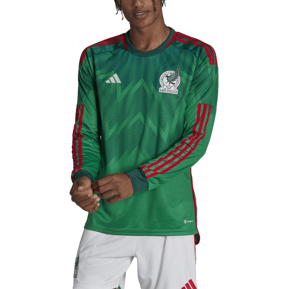 Adidas Men's Mexico 2022 World Cup Long Sleeve Home Jersey