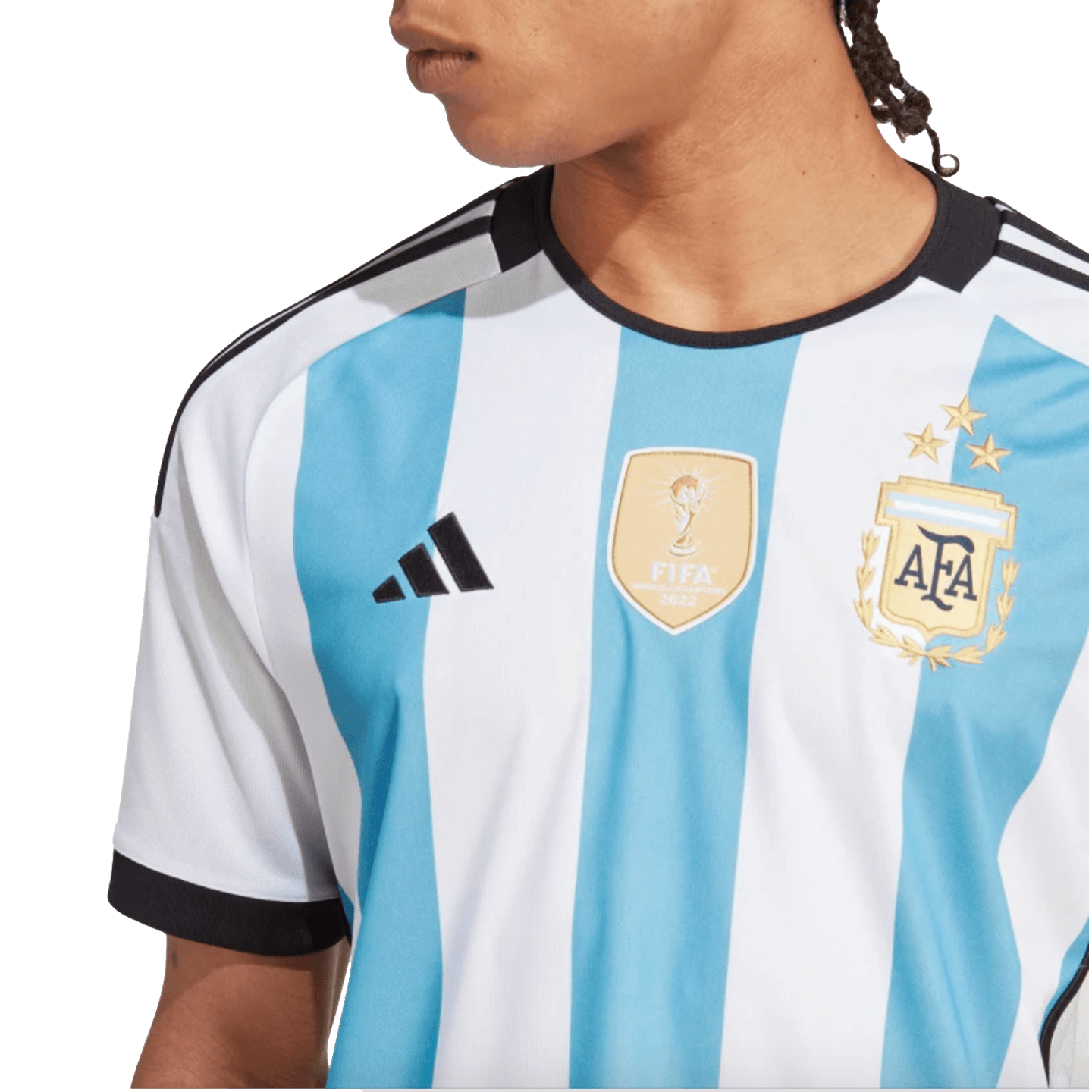 Adidas Argentina 2022 3-Star Winners Home Jersey