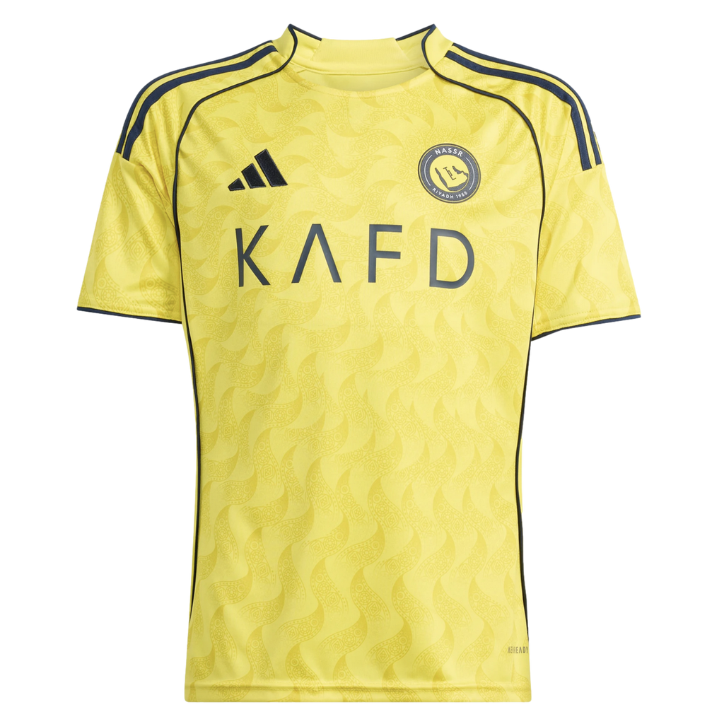Adidas Al Nassr FC 25/26 Ronaldo Youth Home Jersey